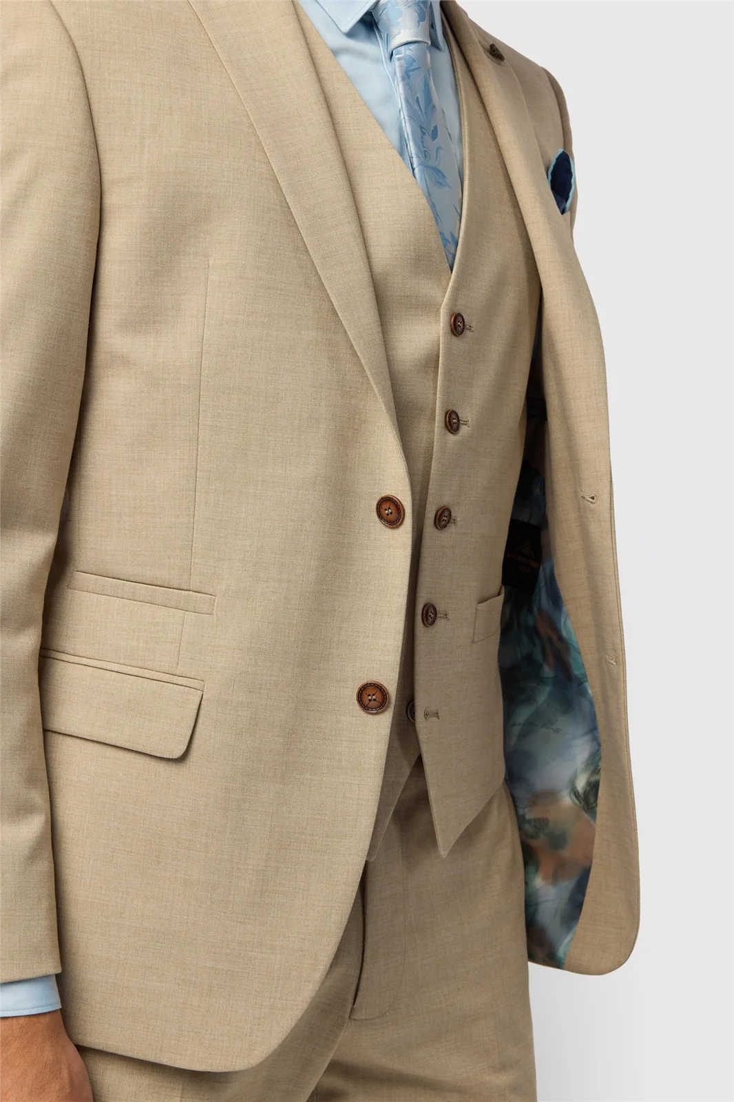 Antique Rogue Slim Fit Blake Sand Texture Jacket thumbnail 4
