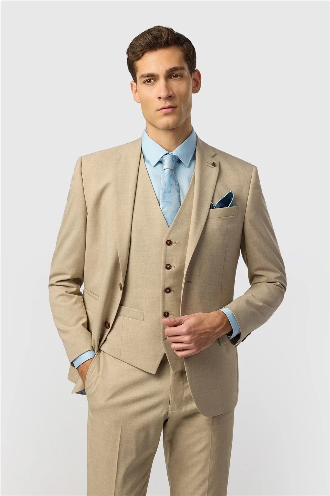Antique Rogue Slim Fit Blake Sand Texture Jacket primary image