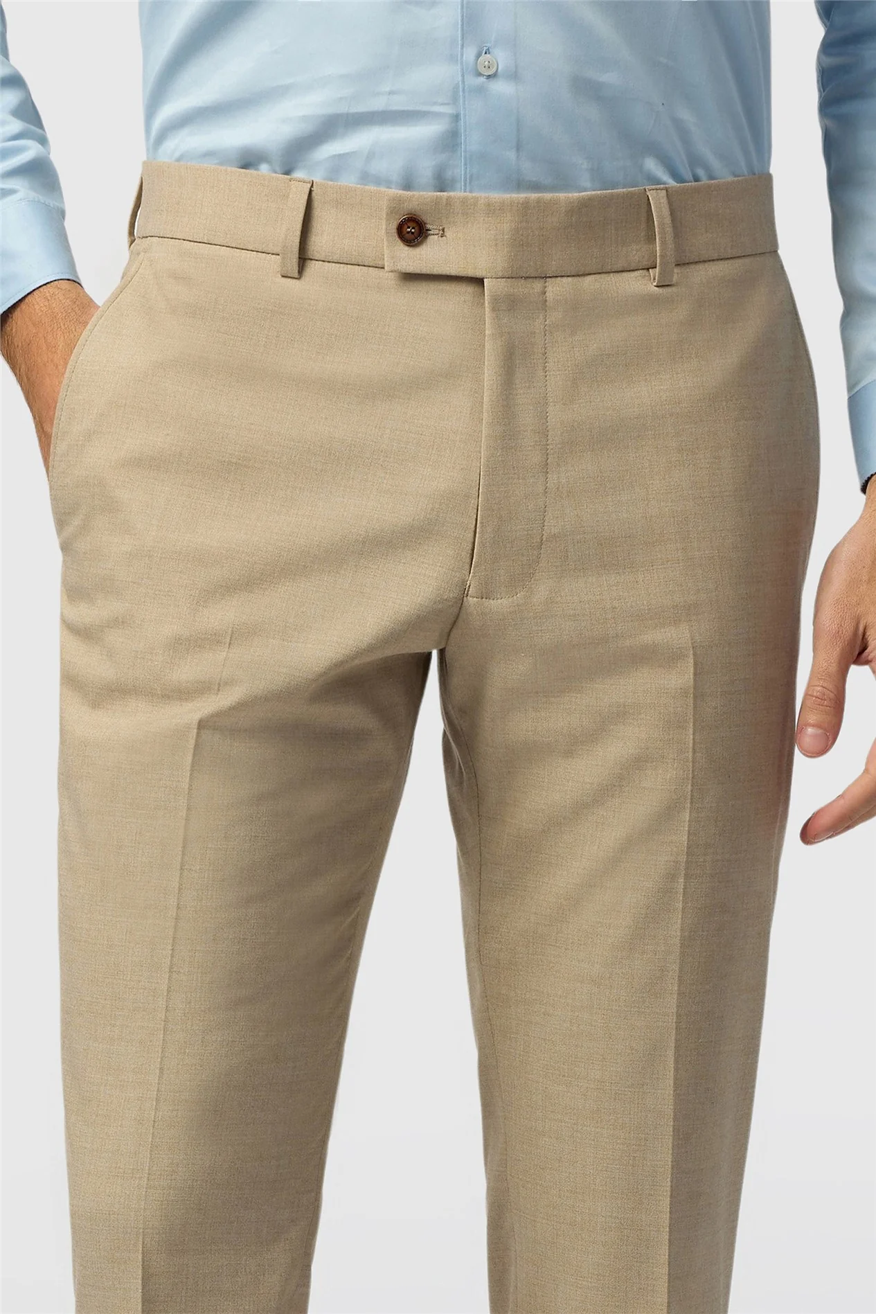 Antique Rogue Slim Fit Blake Sand Trouser thumbnail 2