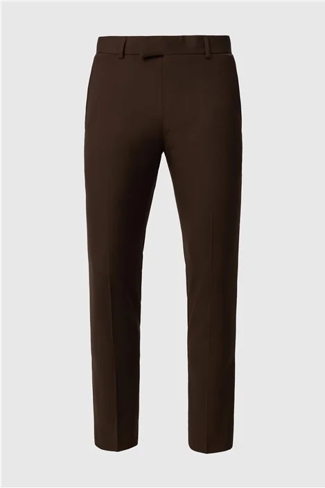 Antique Rogue Slim Fit Chocolate Trouser