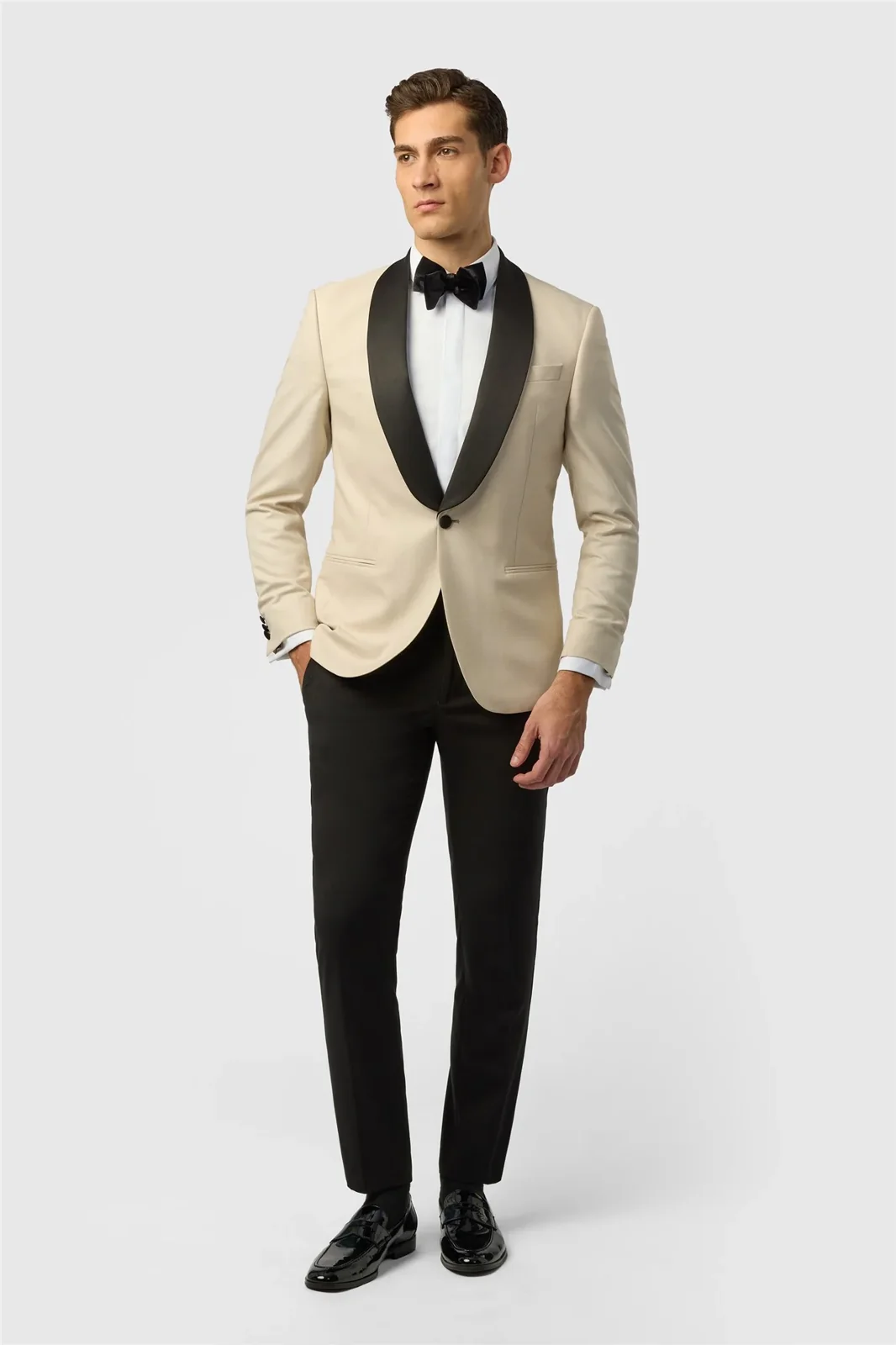 Antique Rogue Slim Fit Ecru Dresswear Jacket thumbnail 3