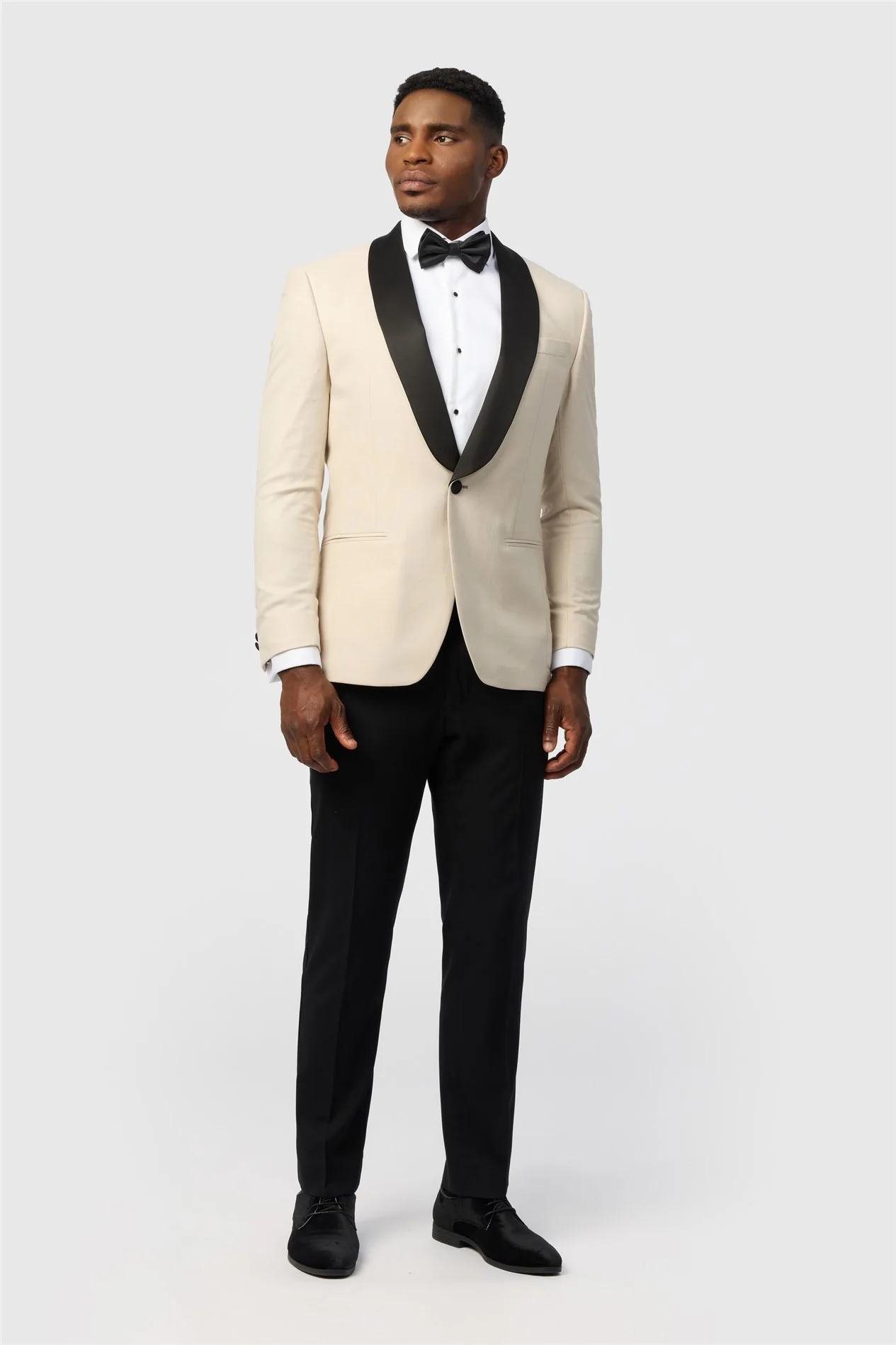 Antique Rogue Slim Fit Ecru Texture Dresswear Jacket thumbnail 2