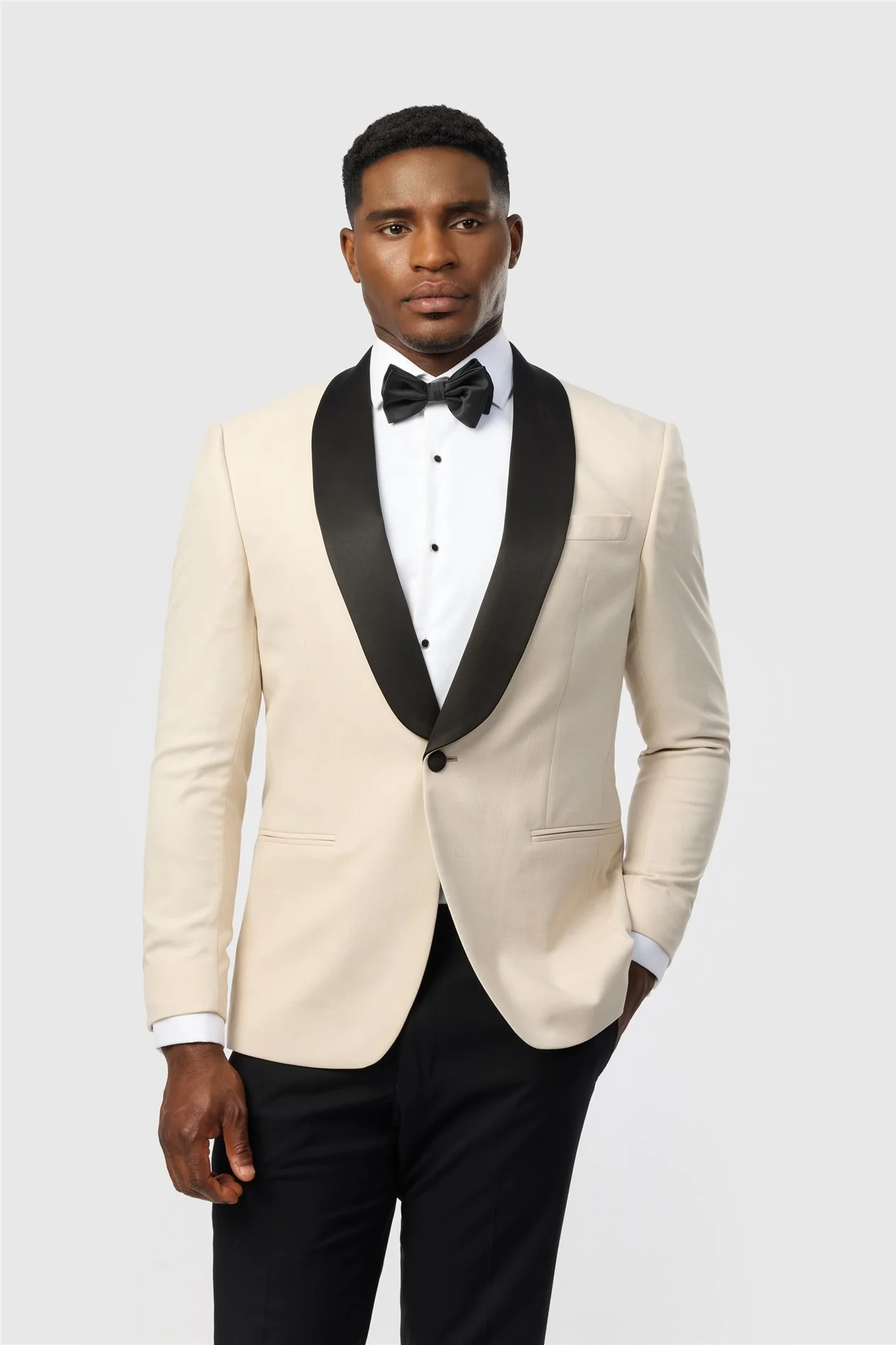 Antique Rogue Slim Fit Ecru Texture Dresswear Jacket primary image