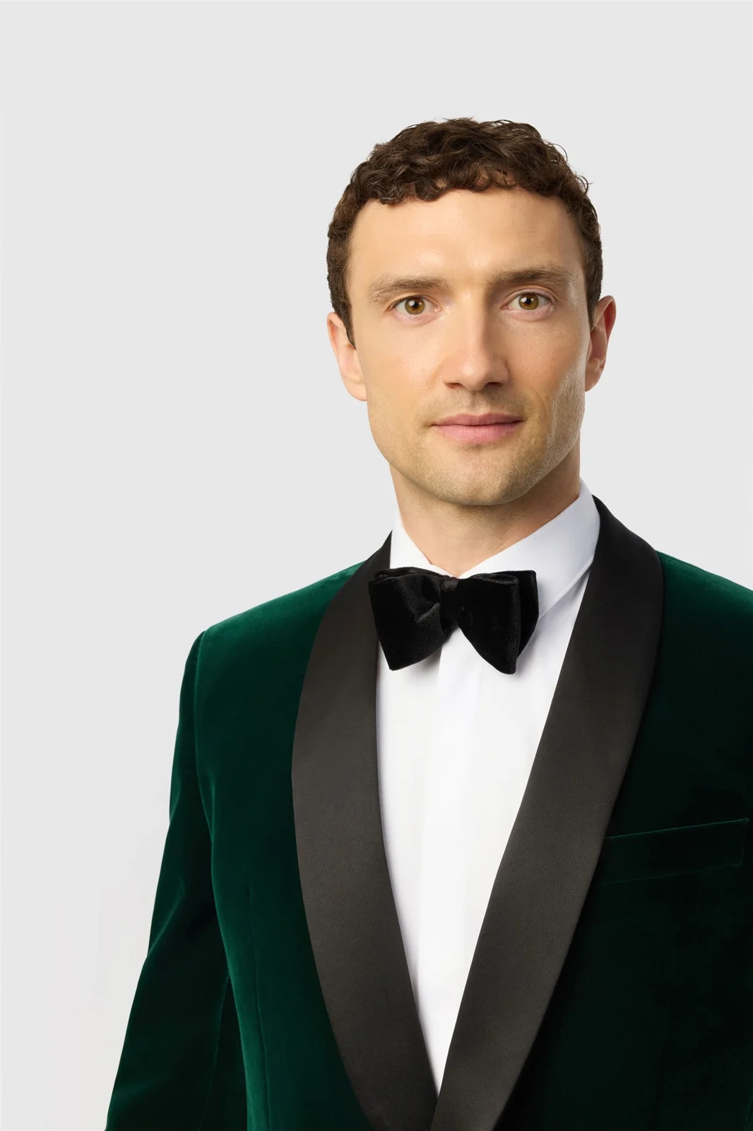 Antique Rogue Slim Fit Franklin Emerald Velvet Blazer thumbnail 4
