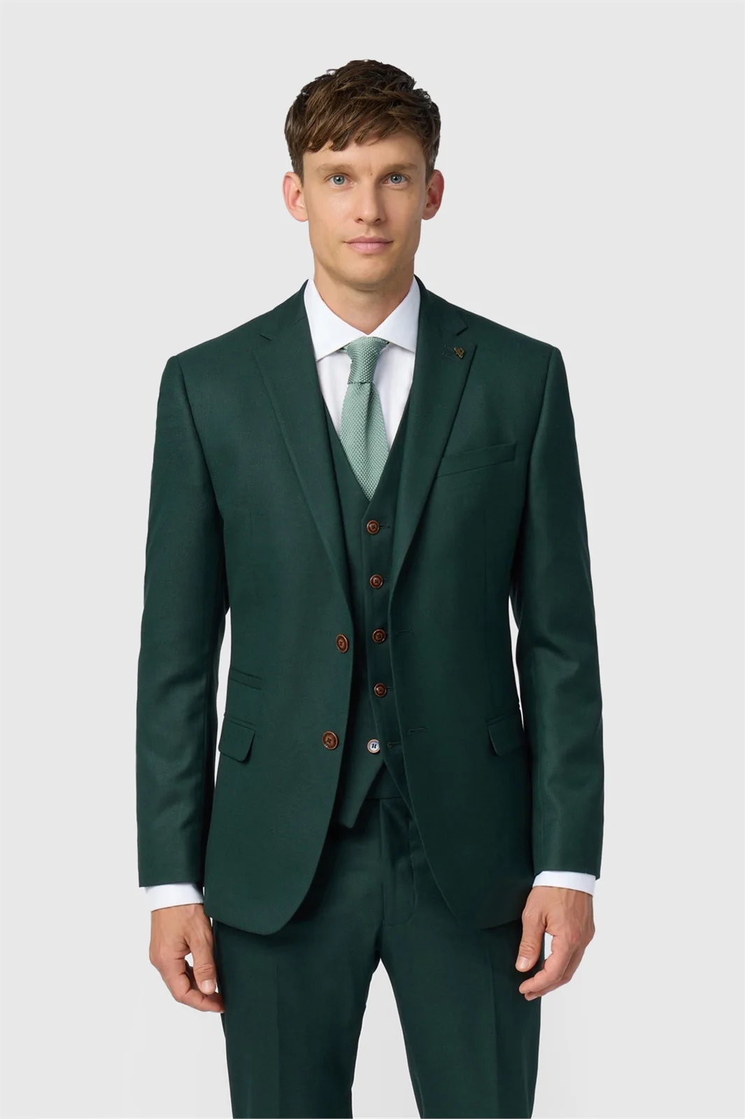 Antique Rogue Slim Fit Green Texture Jacket primary image