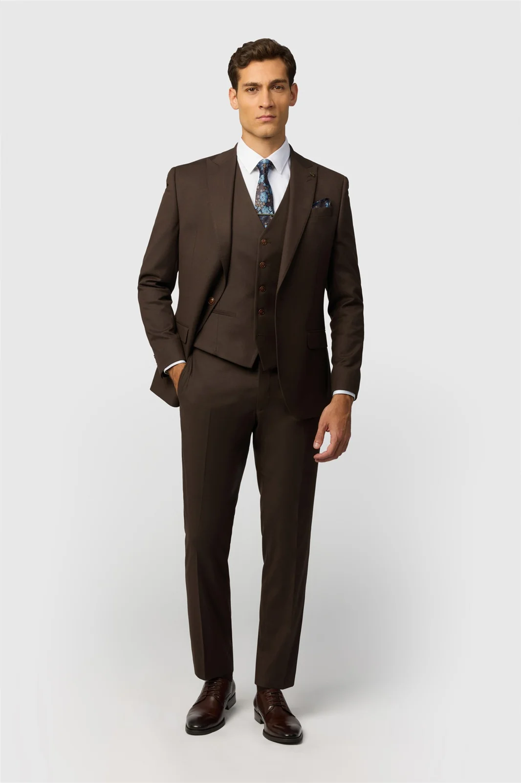 Antique Rogue Slim Fit Harley Chocolate Flannel Chocolate Jacket thumbnail 2