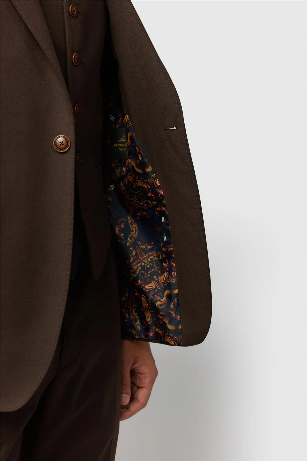 Antique Rogue Slim Fit Harley Chocolate Flannel Chocolate Jacket thumbnail 6