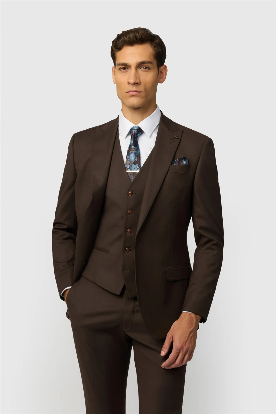 Antique Rogue Slim Fit Harley Chocolate Flannel Chocolate Jacket primary image