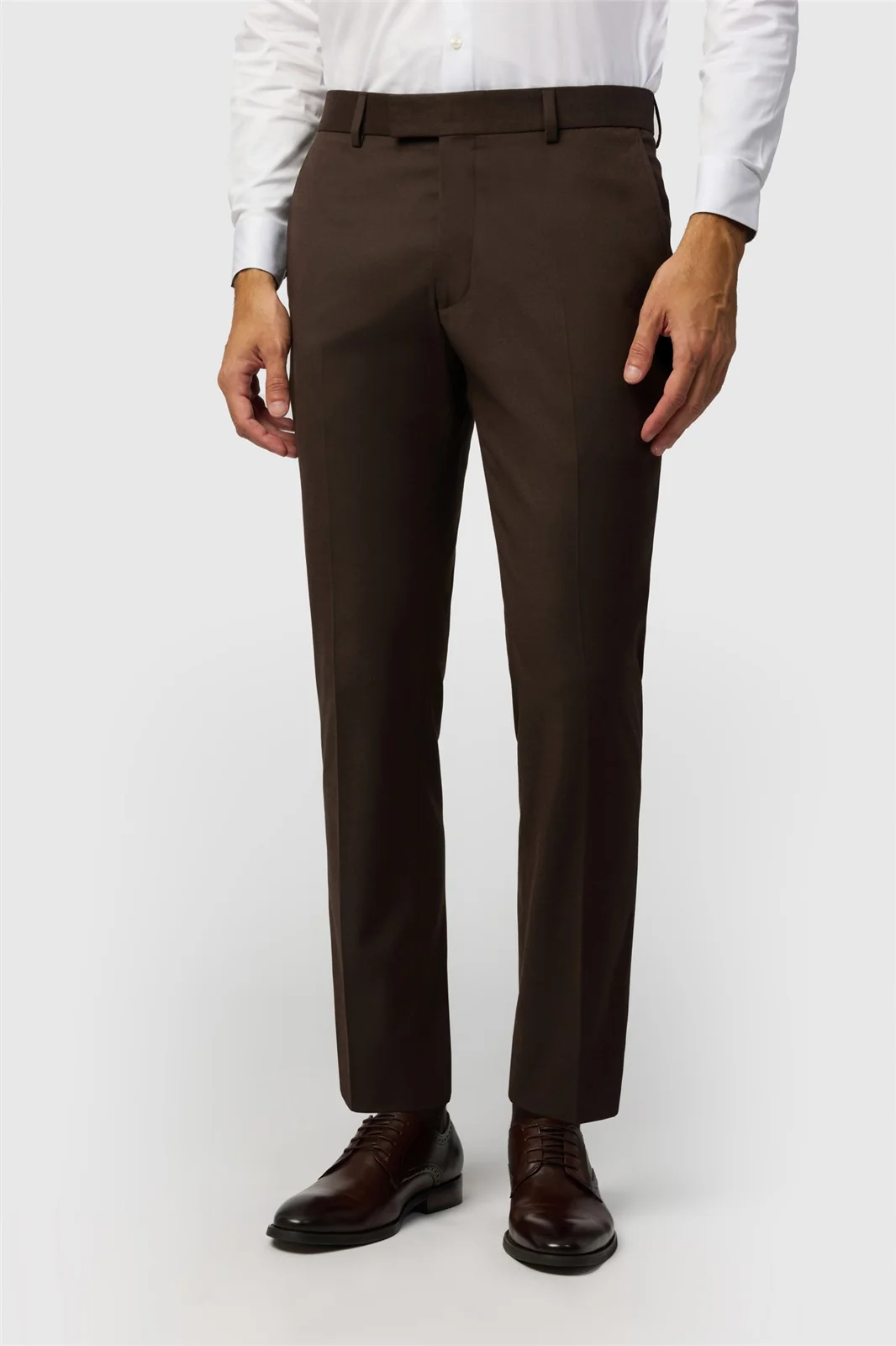 Antique Rogue Slim Fit Harley Chocolate Flannel Trouser primary image