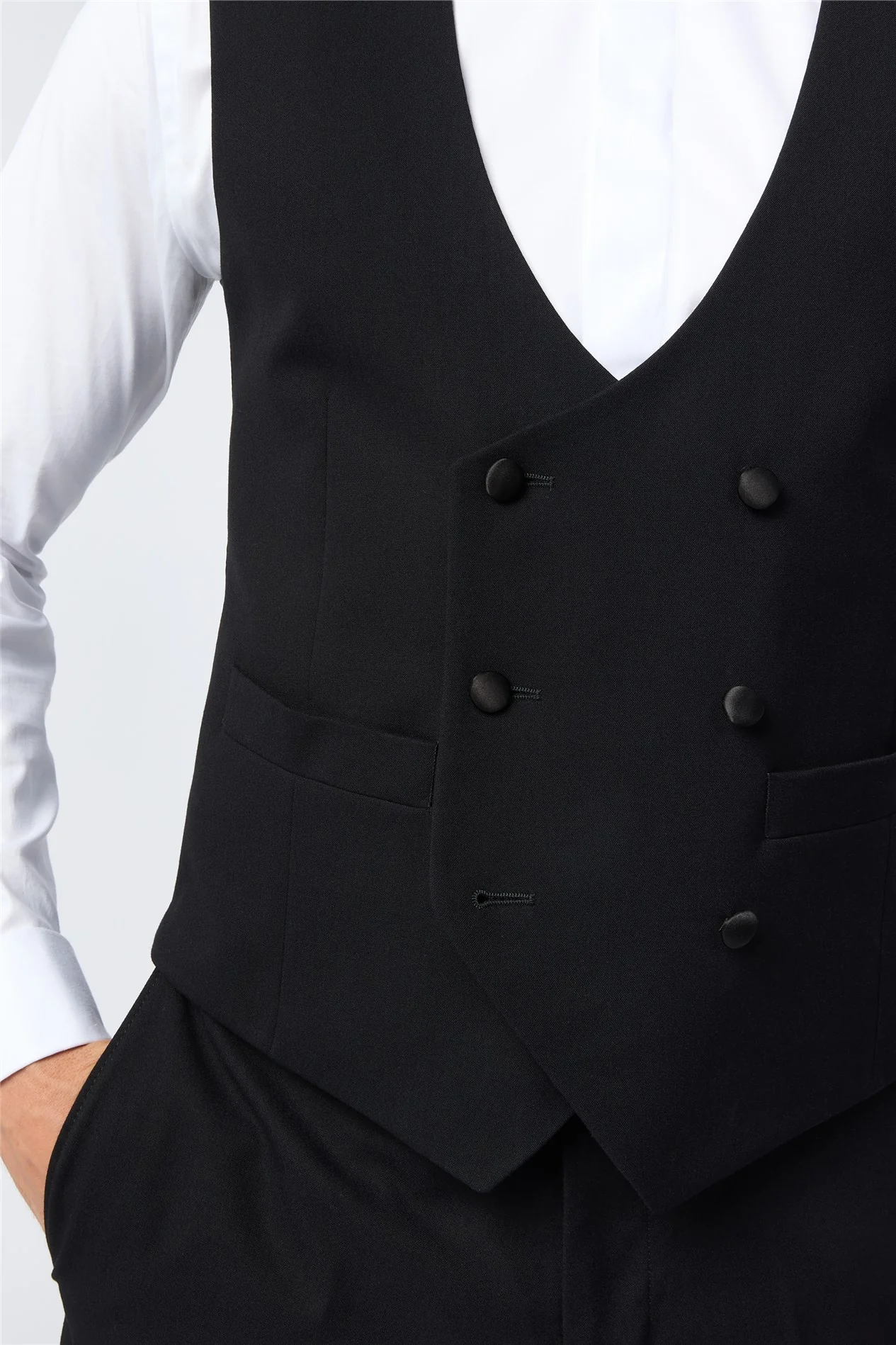 Antique Rogue Slim Fit Huxley Dinner Waistcoat thumbnail 2
