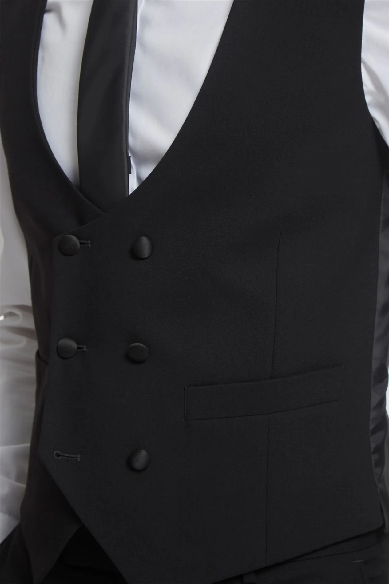 Antique Rogue Slim Fit Huxley Dinner Waistcoat thumbnail 3