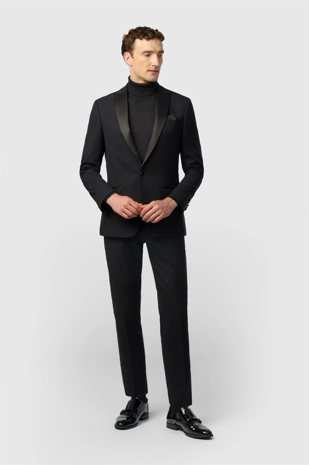 Antique Rogue Slim Fit Huxley Tuxedo Jacket thumbnail 3