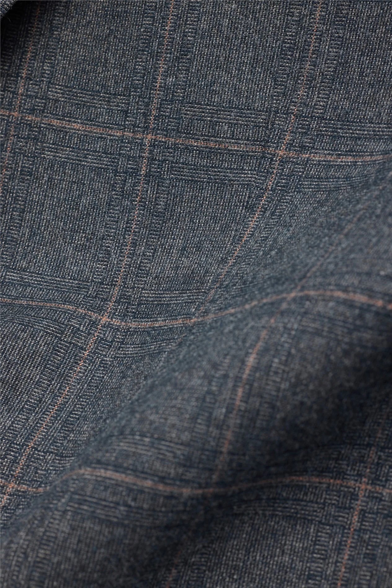 Antique Rogue Tailored Fit Maddoc Charcoal Tan Check Jacket thumbnail 5
