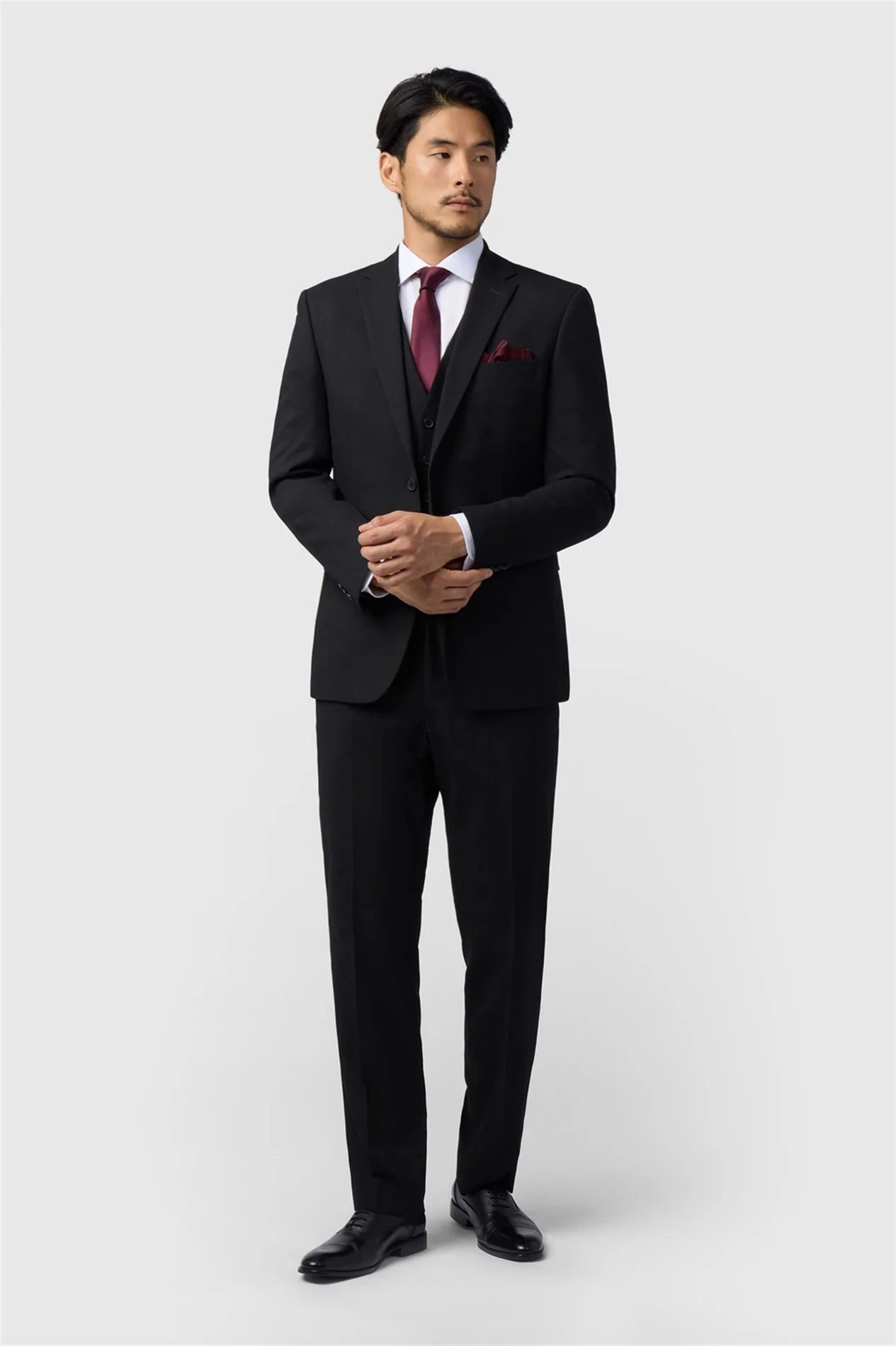Limehaus Regular Fit Black Stretch Suit Jacket thumbnail 2