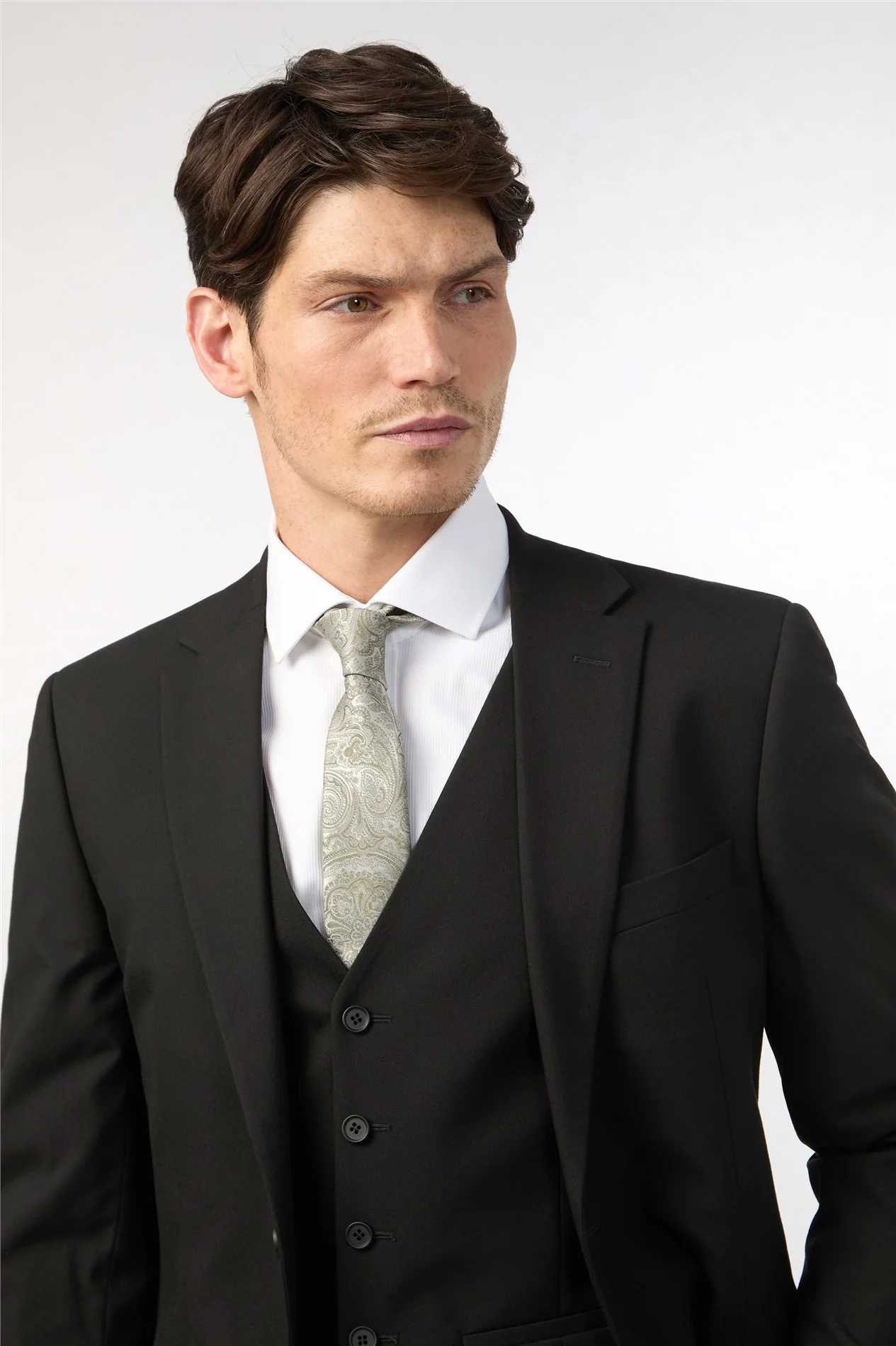 Limehaus Regular Fit Black Stretch Suit Jacket thumbnail 5