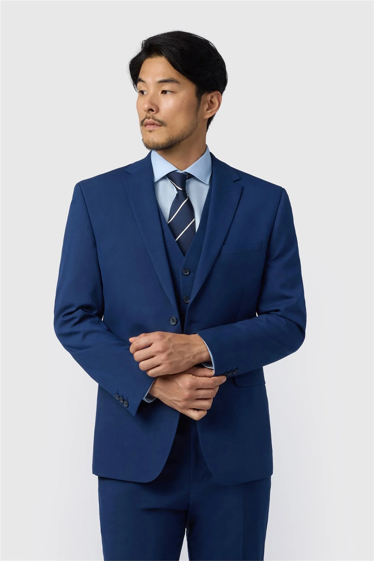 Limehaus Regular Fit Blue Stretch Jacket primary image