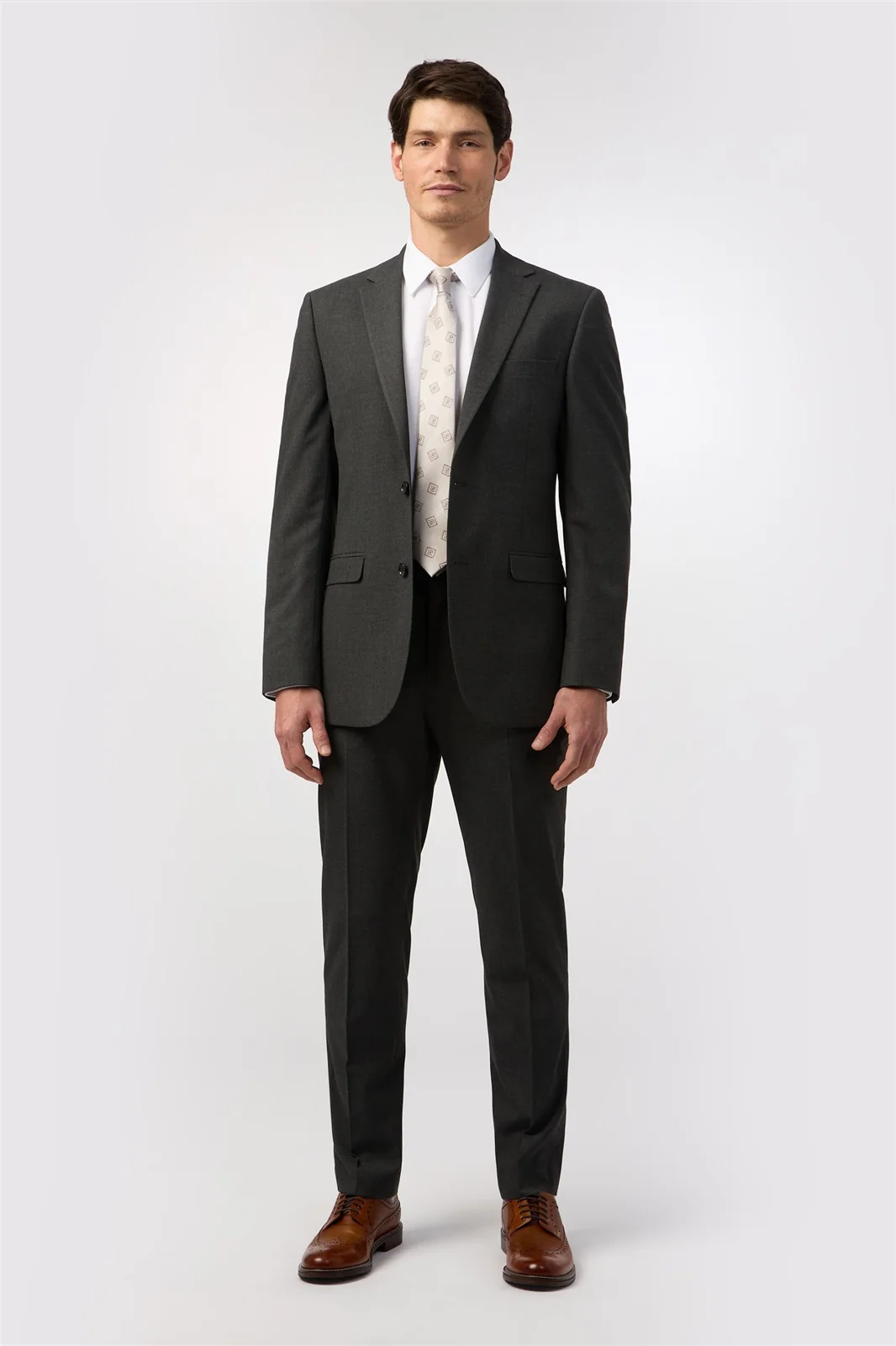Limehaus Regular Fit Charcoal Stretch Waistcoat thumbnail 4