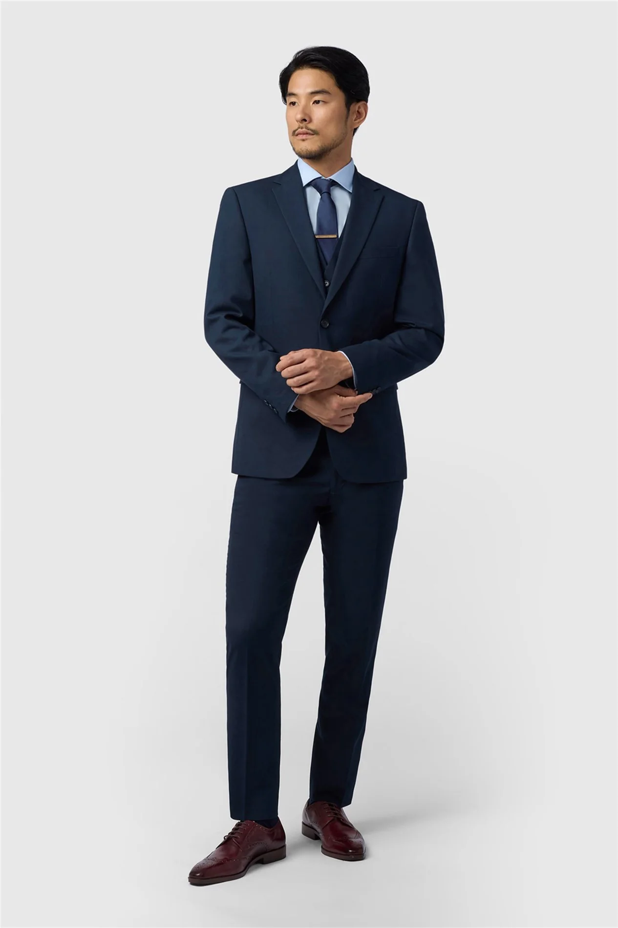 Limehaus Regular Fit Navy Stretch Jacket thumbnail 2