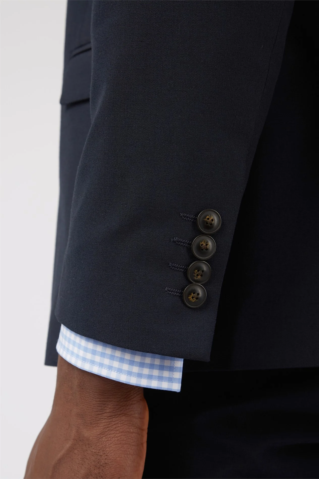 Limehaus Regular Fit Navy Stretch Jacket thumbnail 6