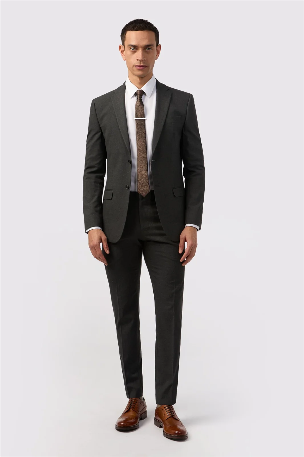 Limehaus Skinny Fit Charcoal Stretch Jacket thumbnail 4