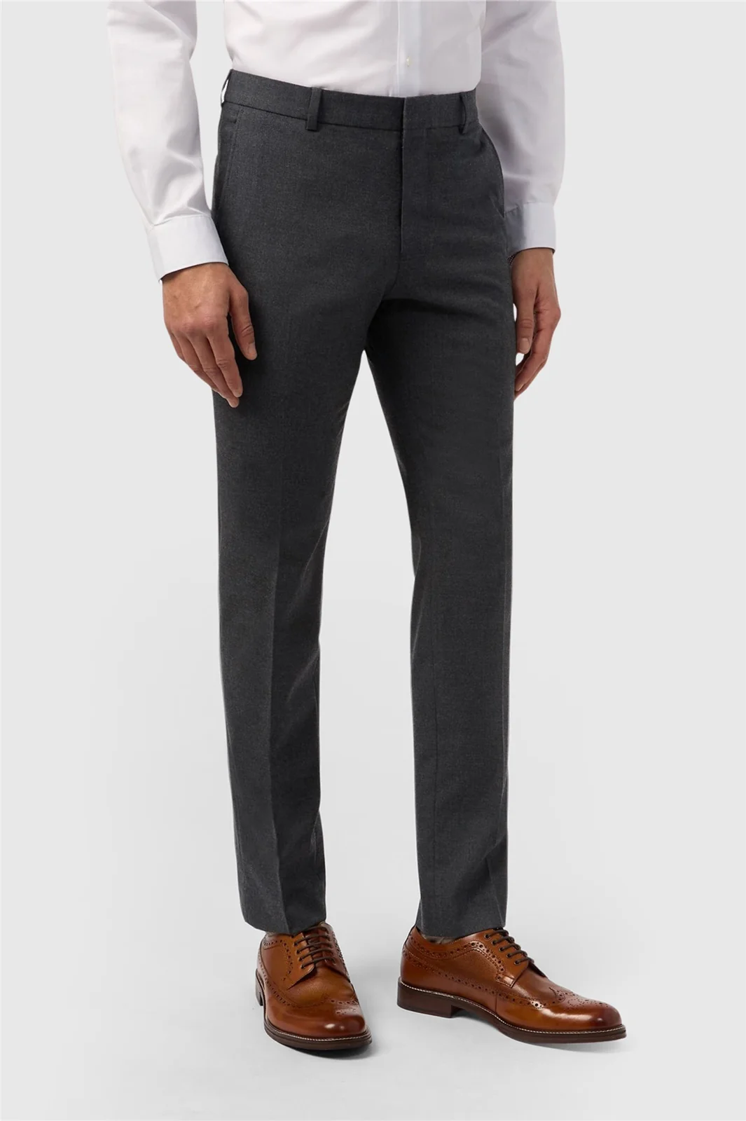 Limehaus Skinny Fit Charcoal Stretch Trouser