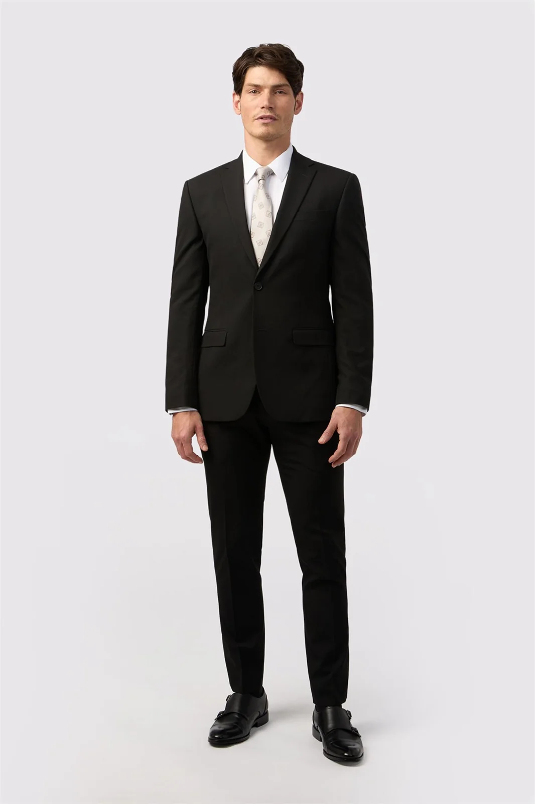 Limehaus Slim Fit Black Stretch Waistcoat thumbnail 4