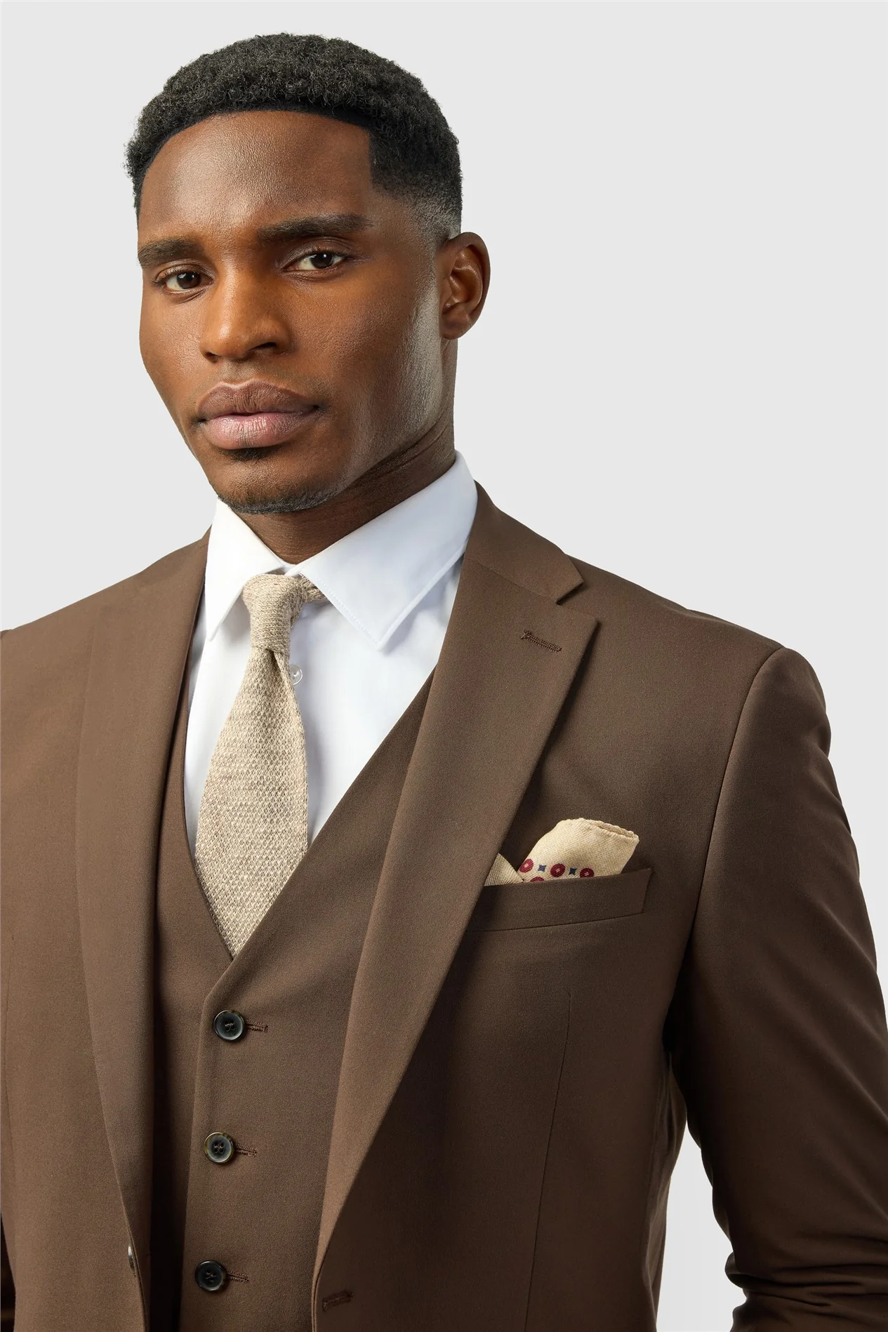 Limehaus Slim Fit Brown Jacket thumbnail 4