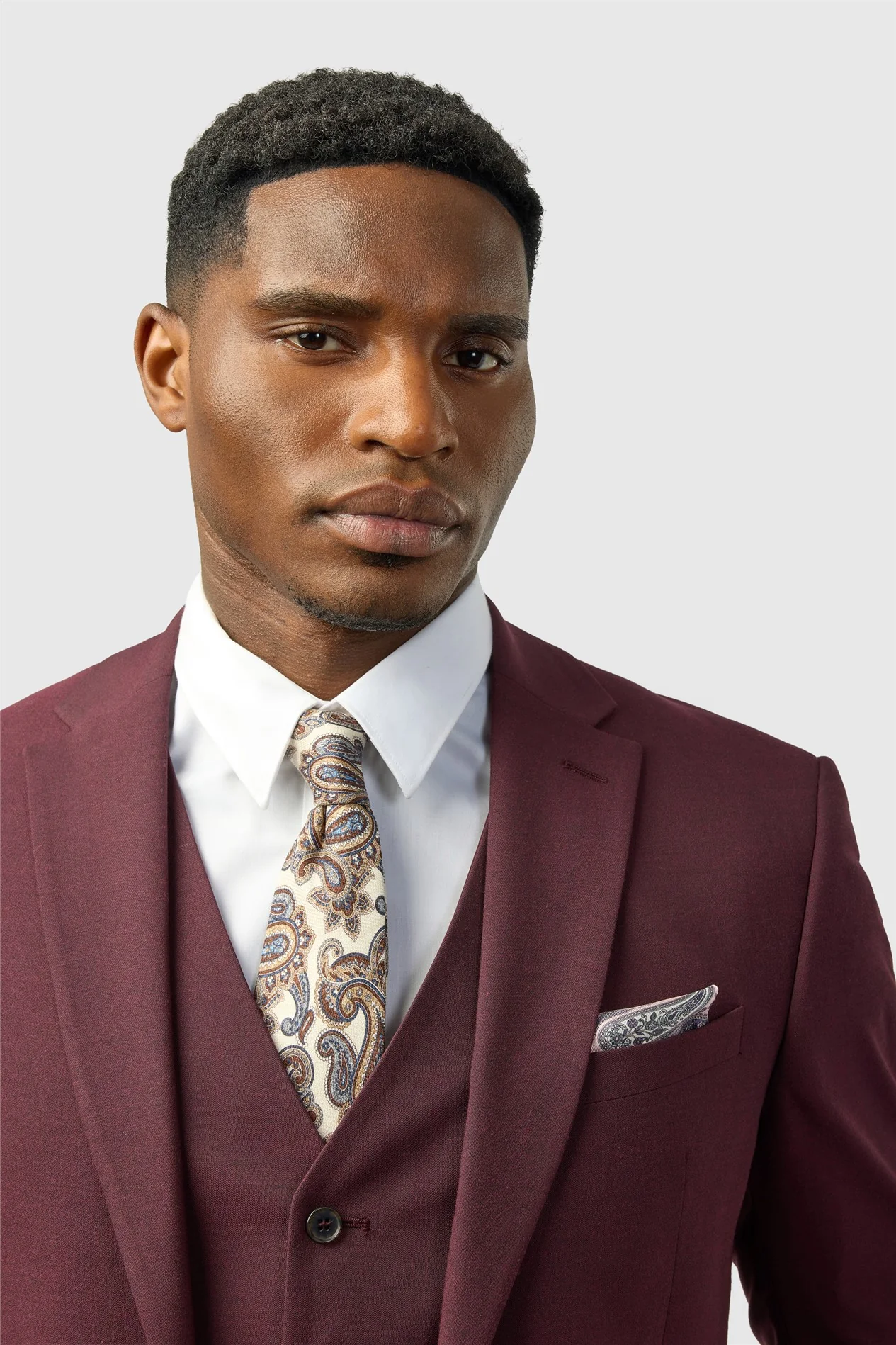 Limehaus Slim Fit Burgundy Jacket thumbnail 4