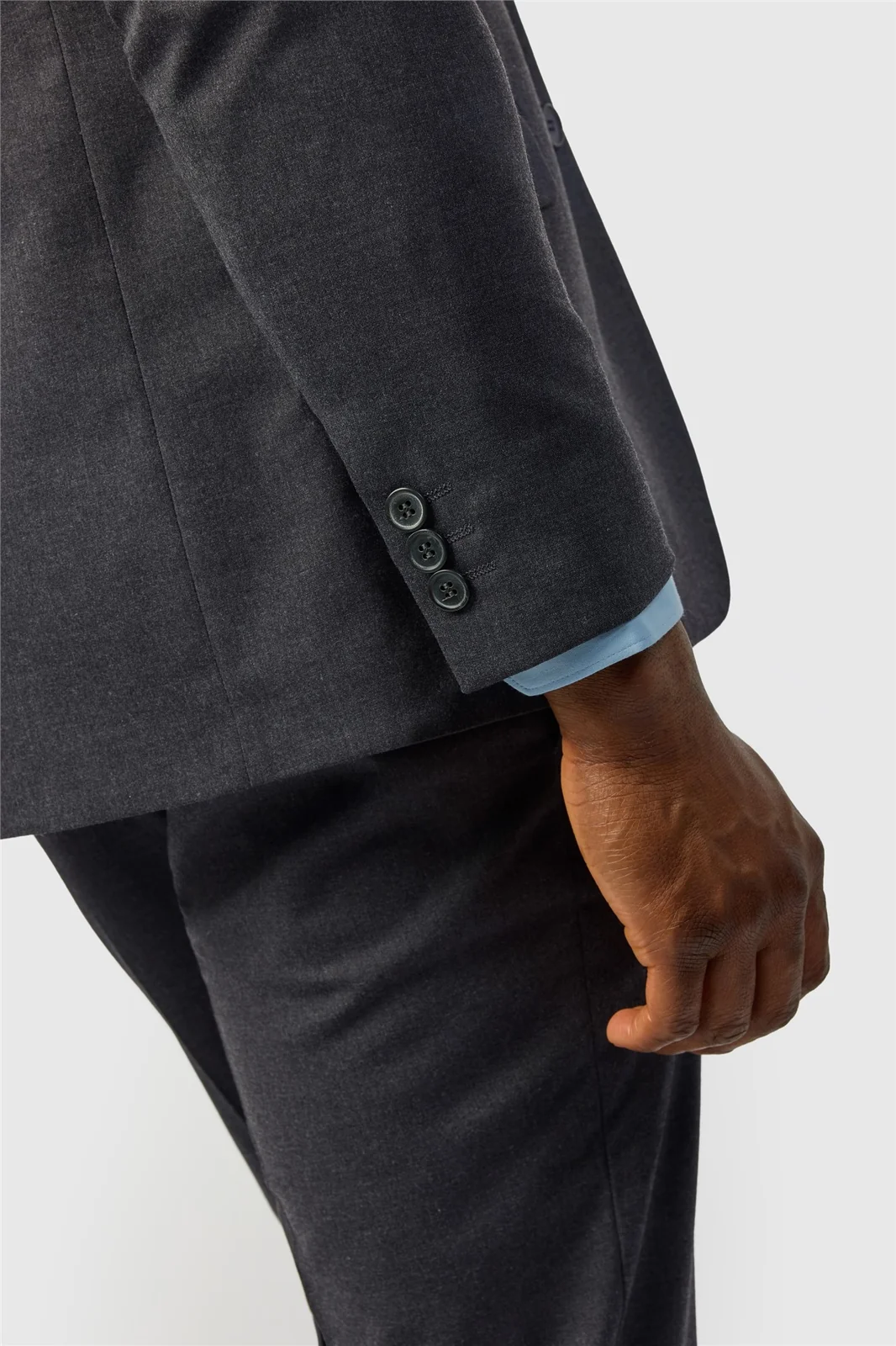 Limehaus Slim Fit Charcoal Stretch Jacket thumbnail 5