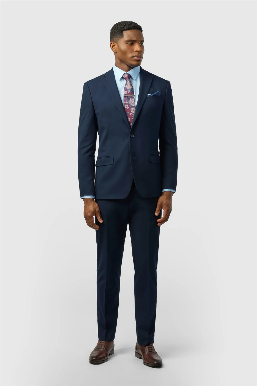 Limehaus Slim Fit Navy Stretch Jacket thumbnail 3