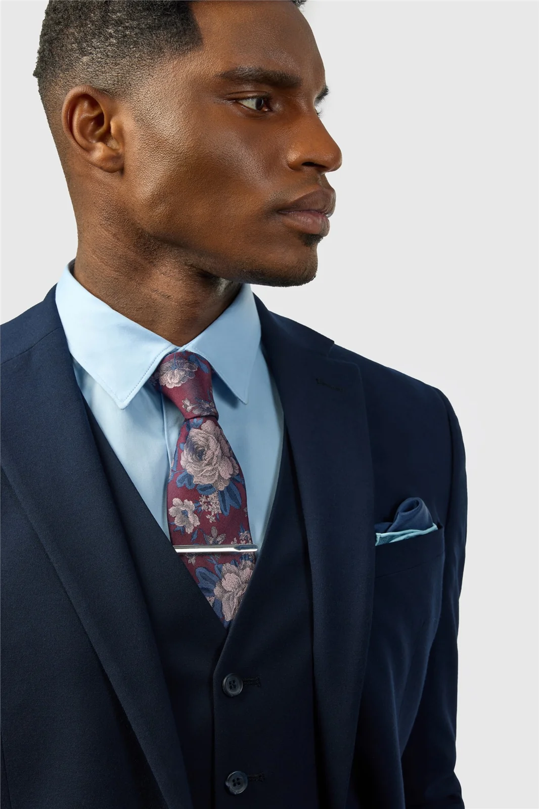 Limehaus Slim Fit Navy Stretch Jacket thumbnail 4