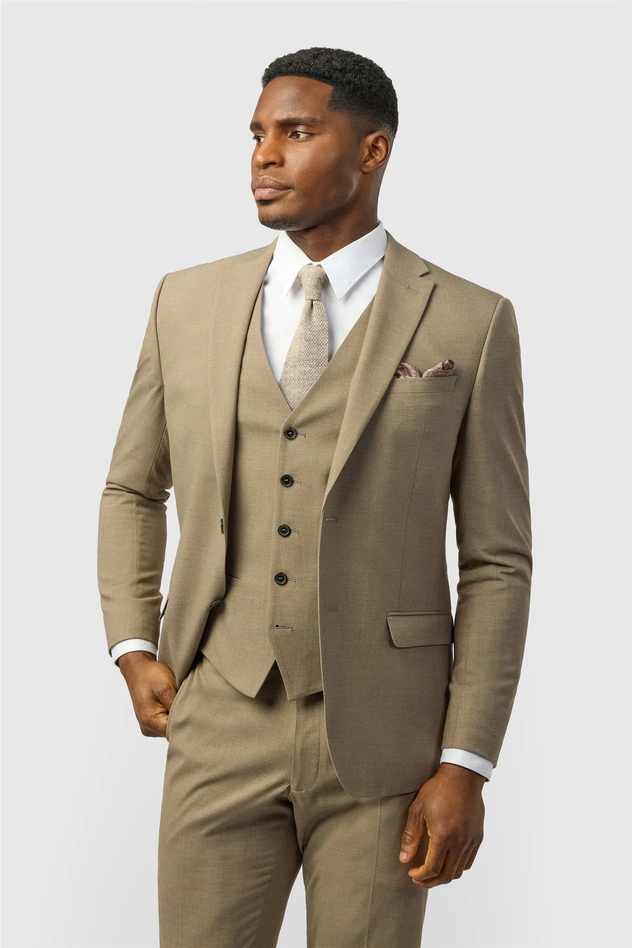 Limehaus Slim Fit Oatmeal Jacket