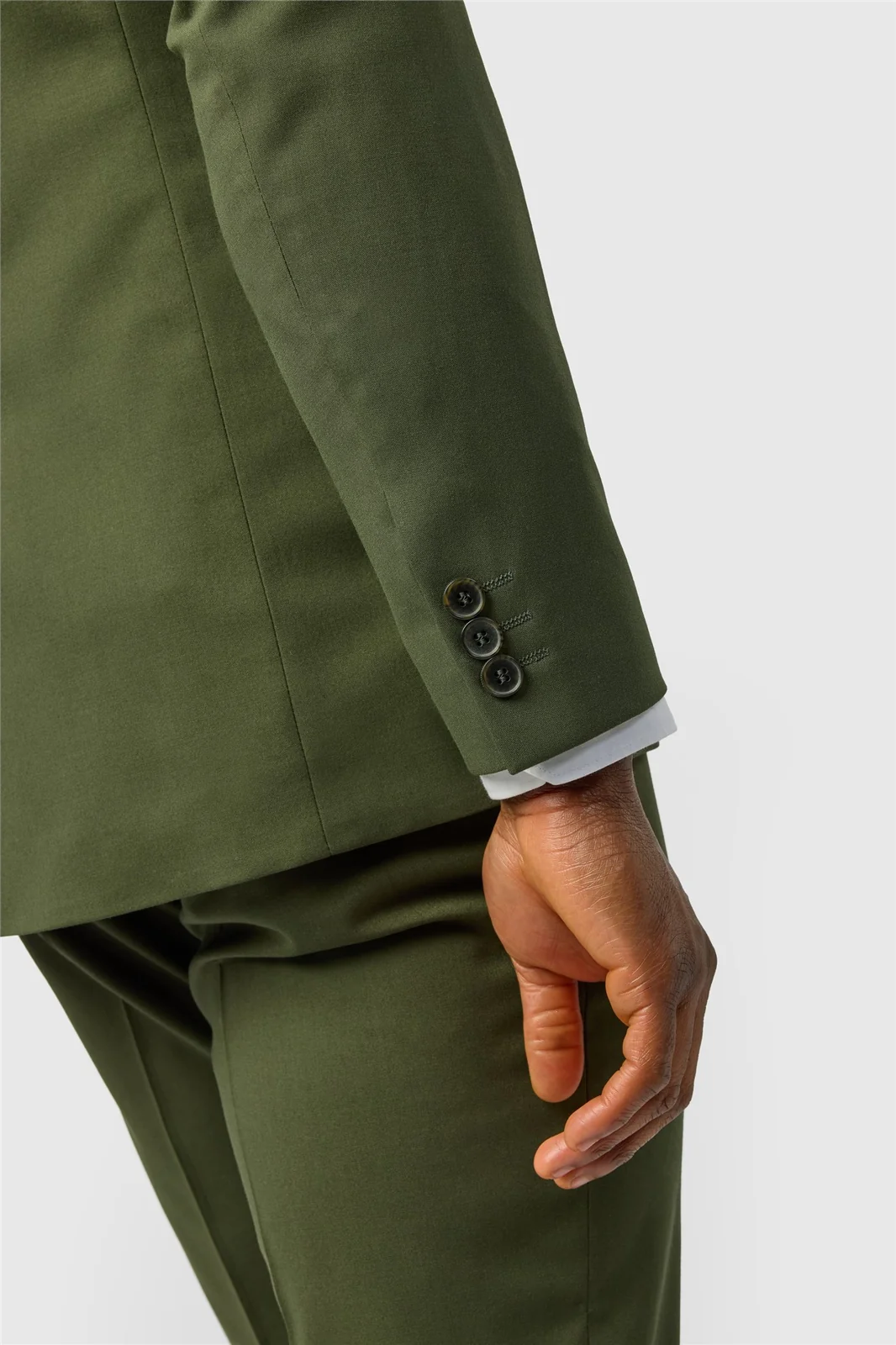 Limehaus Slim Fit Olive Jacket thumbnail 5