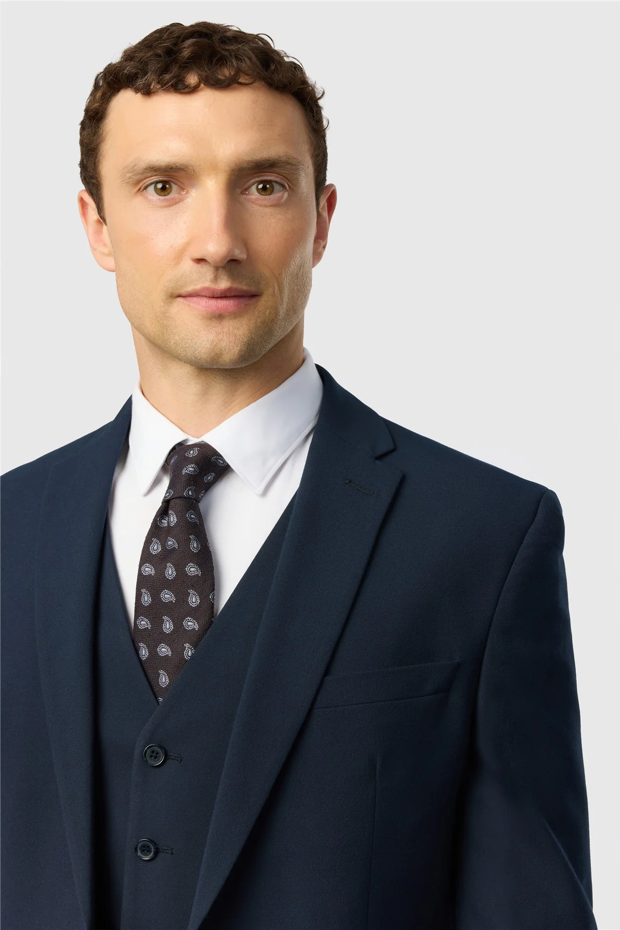 Limehaus Tailored Fit Navy Stretch Jacket thumbnail 4