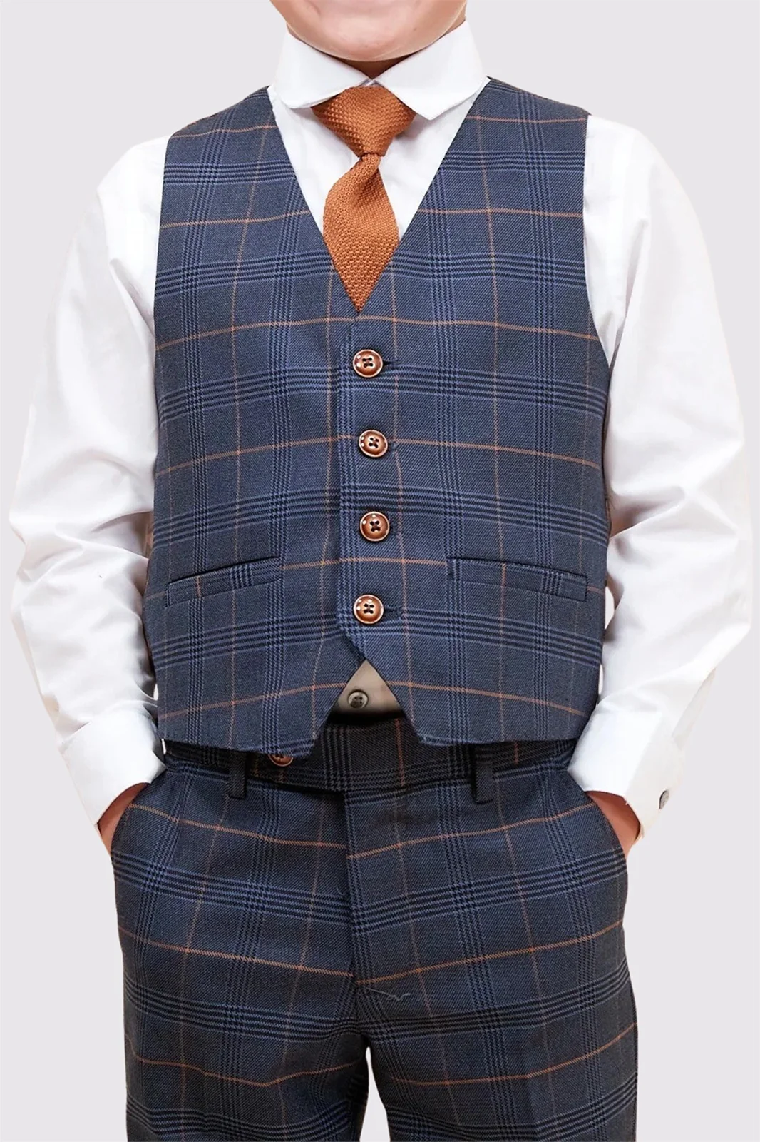 Marc Darcy Jenson Children's Navy Three Piece Suit thumbnail 4
