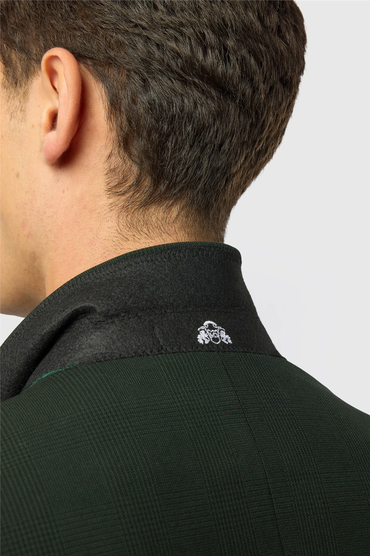 Marc Darcy Slim Fit Bromley Green Double Breasted Jacket thumbnail 4