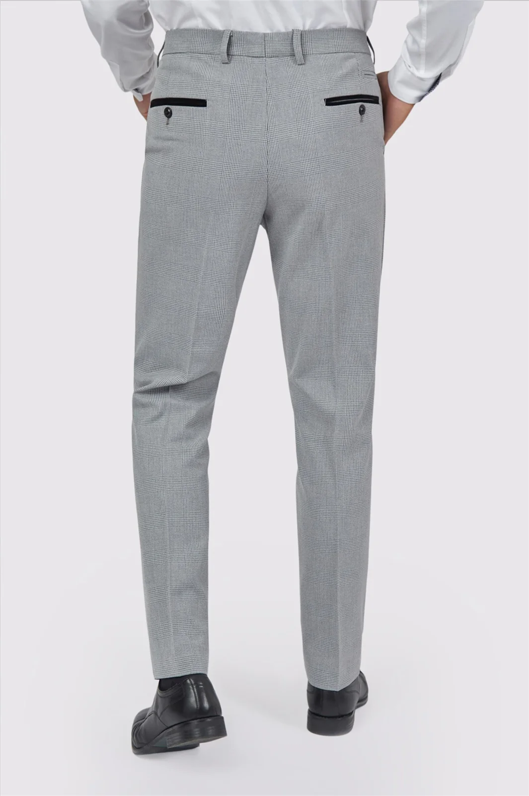 Marc Darcy Slim Fit Bromley Grey Suit Trousers thumbnail 2