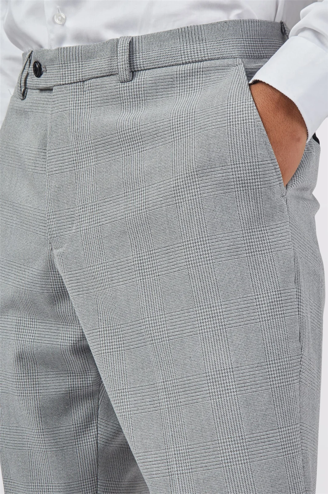 Marc Darcy Slim Fit Bromley Grey Suit Trousers thumbnail 3
