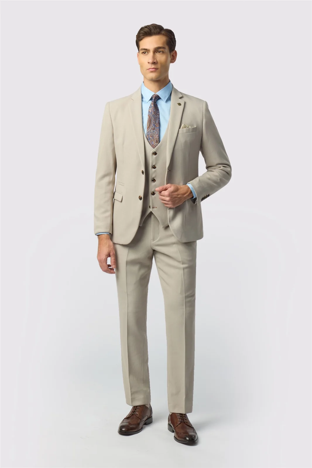 Marc Darcy Slim Fit HM5 Stone Jacket thumbnail 2