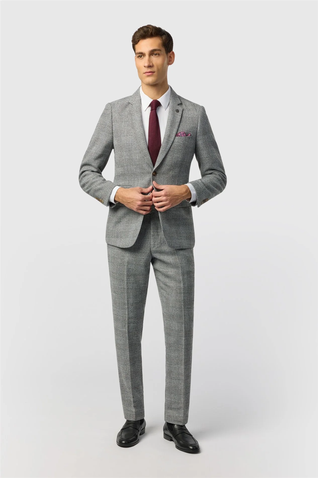 Marc Darcy Slim Fit Kris Silver Jacket thumbnail 3