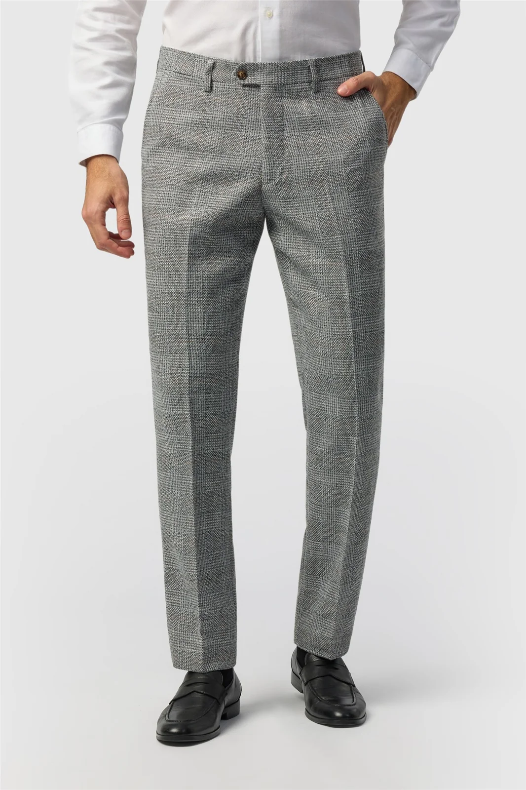 Marc Darcy Slim Fit Kris Silver Trousers primary image
