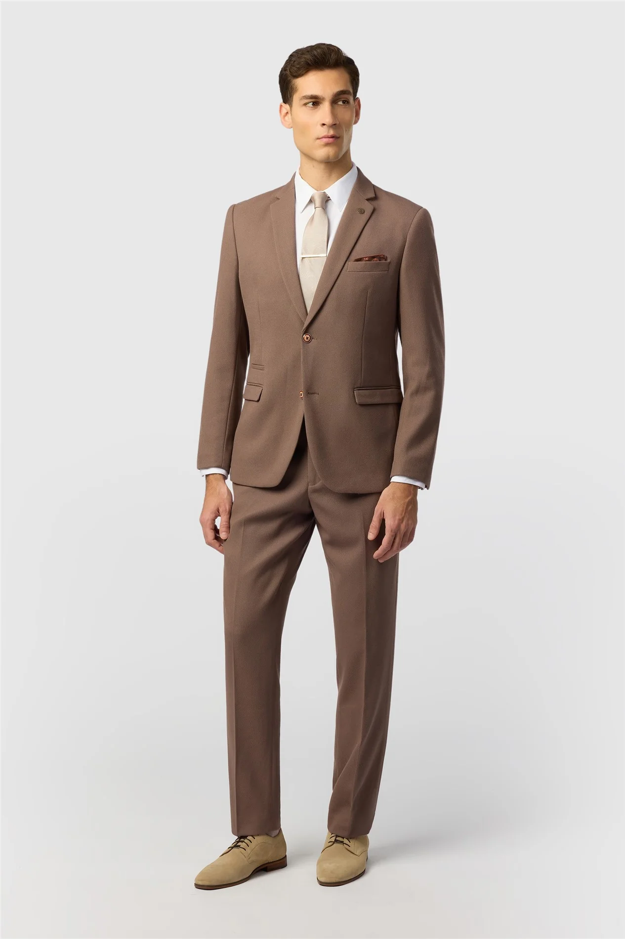 Marc Darcy Tailored Fit HM5 Tan Jacket thumbnail 3