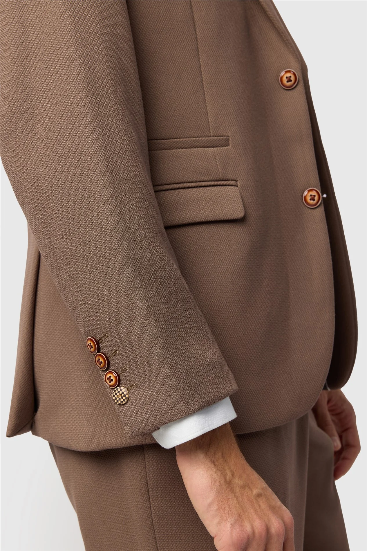 Marc Darcy Tailored Fit HM5 Tan Jacket thumbnail 5