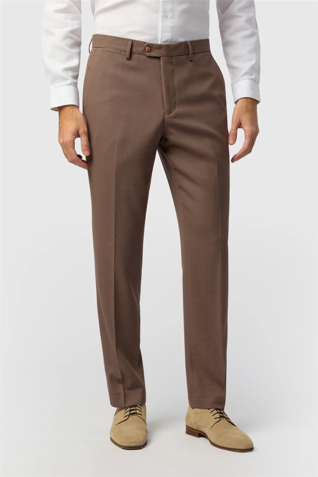 Marc Darcy Tailored Fit HM5 Tan Trousers primary image