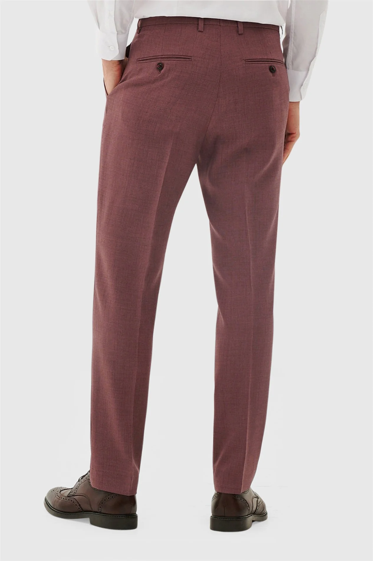 Marc Darcy Tailored Fit Monty Mauve Trouser thumbnail 2