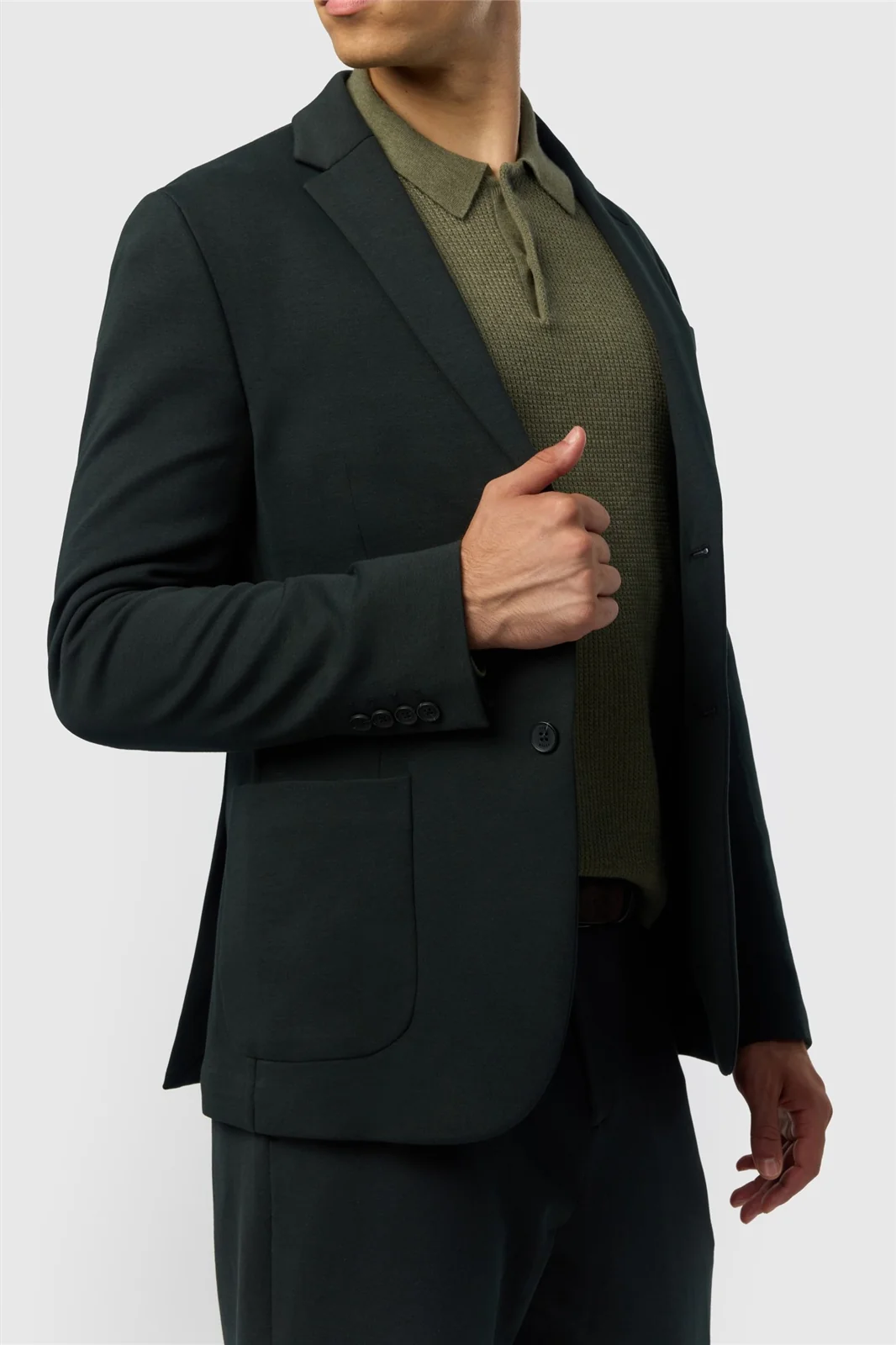 Ted Baker Black Smart Jersey Blazer thumbnail 4