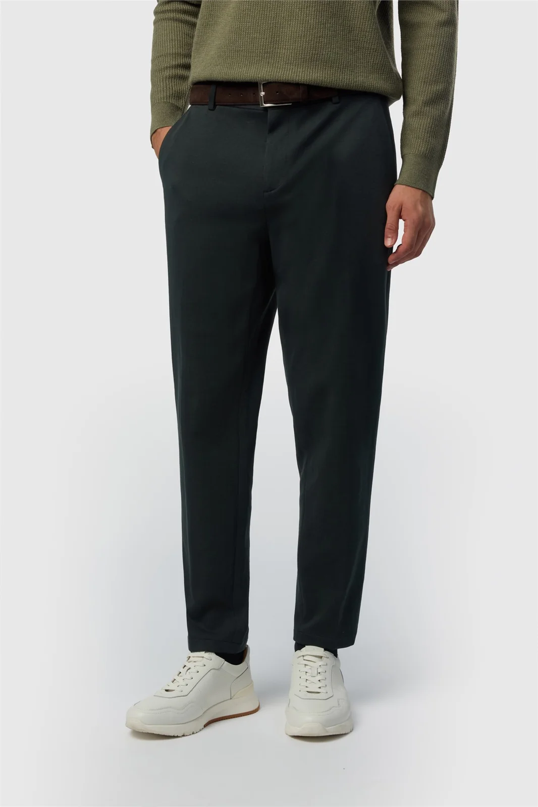 Ted Baker Black Tapered Smart Jersey Trousers primary image