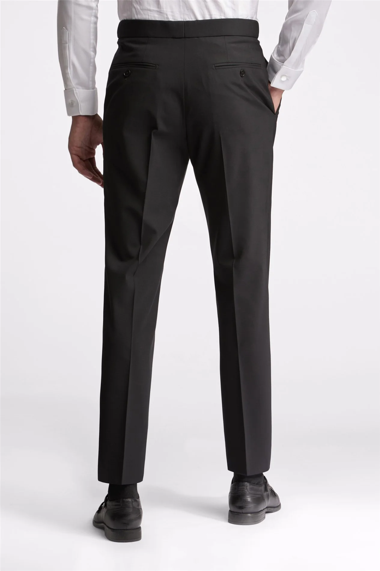 Ted Baker Slim Fit Black Tuxedo Suit Trousers thumbnail 2