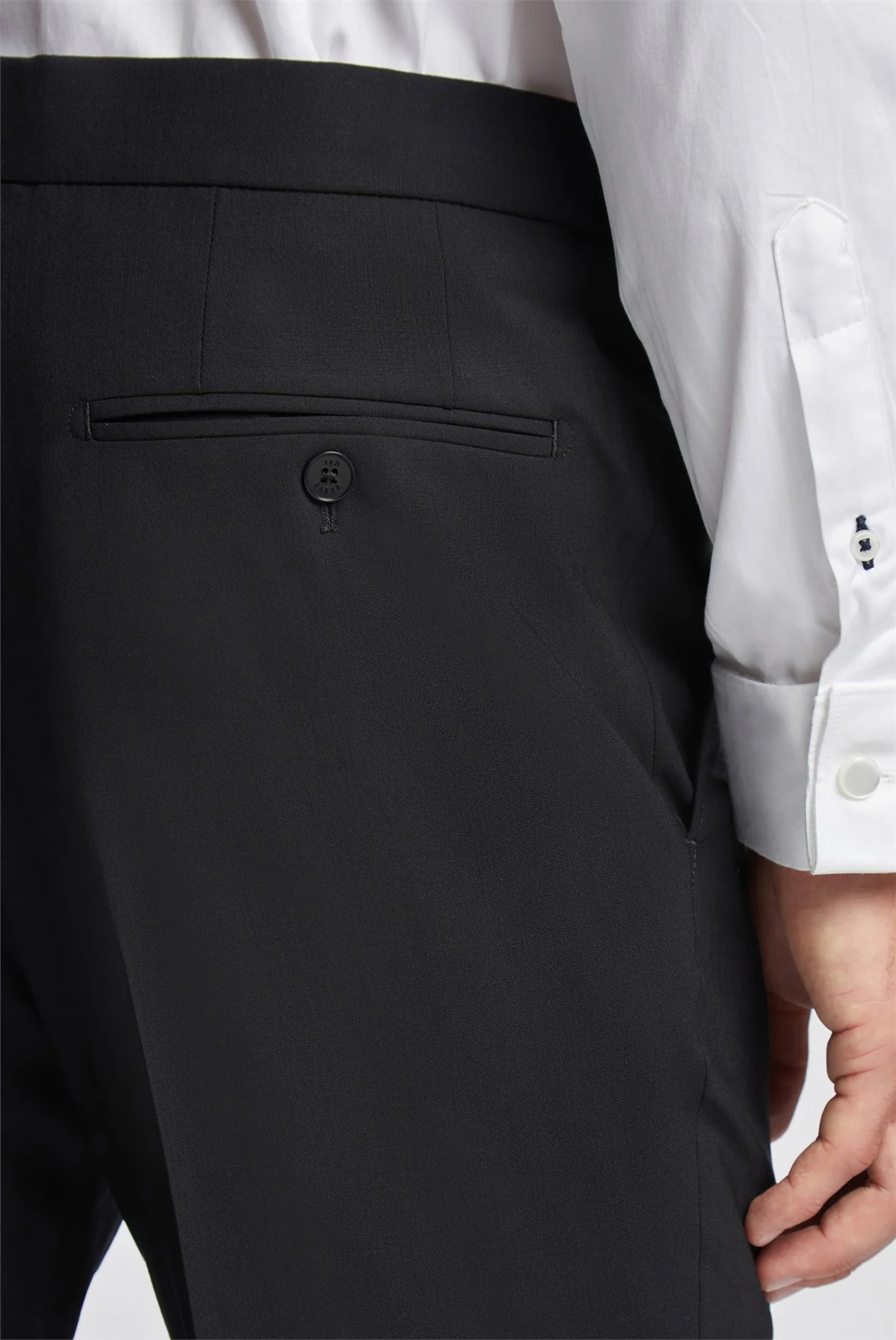Ted Baker Slim Fit Black Tuxedo Suit Trousers thumbnail 4