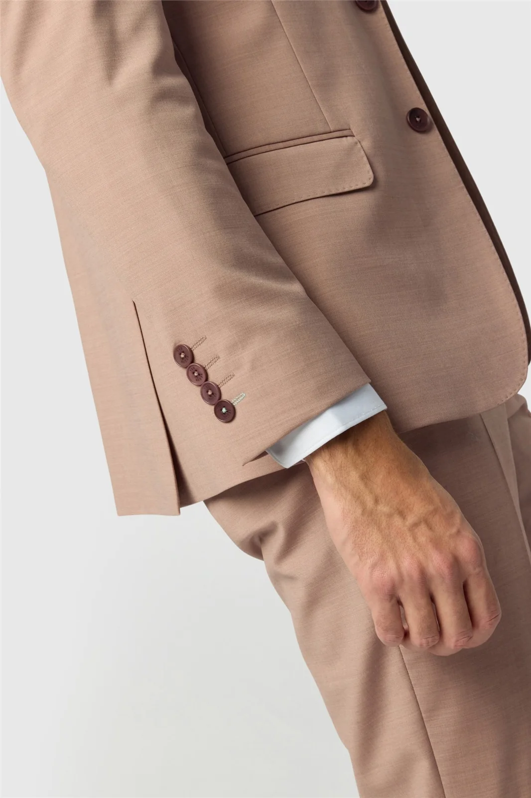 Ted Baker Slim Fit Dark Pink Panama Jacket thumbnail 5